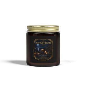 MIDNIGHT ESCAPE™ Beachwood Candle | Premium Coconut Apricot Wax Candle | Luxury Coastal Night Fragrance by Wick & Harbor