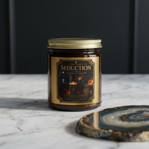 G-SPOT™ Premium Coconut Apricot Wax Candle | Cashmere Musk Scent | Luxury Amber Jar Candle for Romantic Evenings
